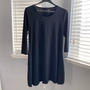 NY&CO Jersey Dress With Pockets Black Size Large